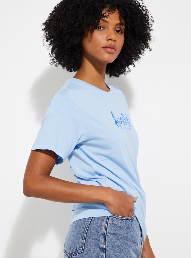 ALAYA F x URB_N Women Back Graphic Print T-shirt