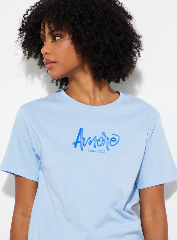 ALAYA F x URB_N Women Back Graphic Print T-shirt