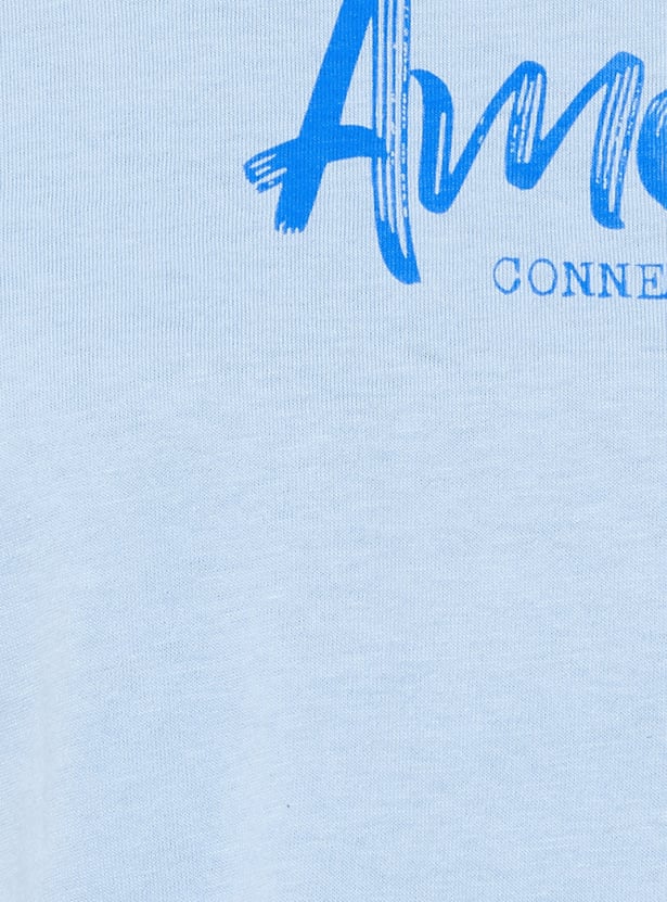 ALAYA F x URB_N Women Back Graphic Print T-shirt