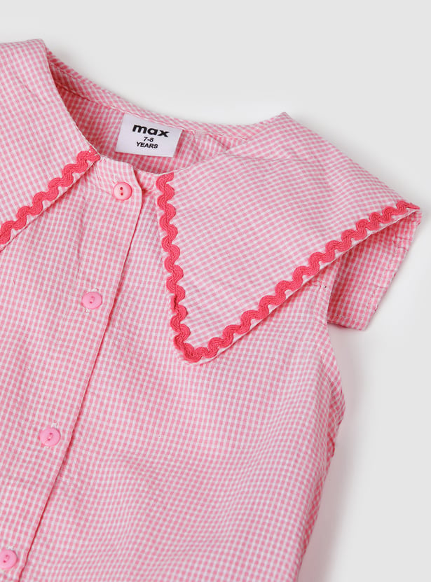 Girls Checked Top