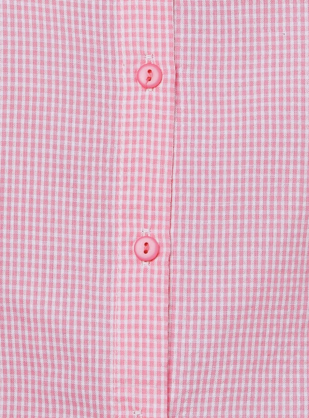 Girls Checked Top