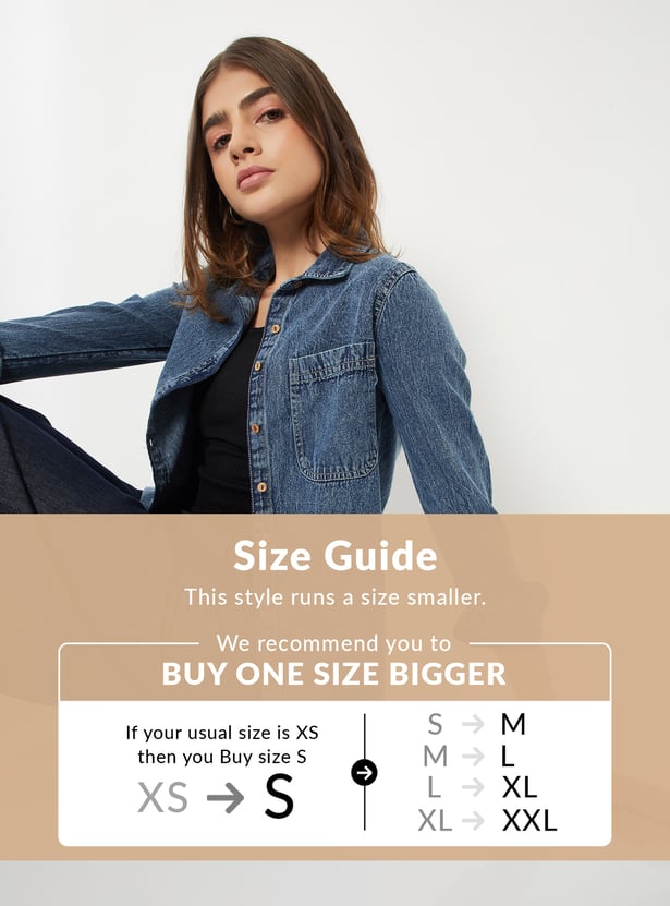 Women Washed Denim Shirt
