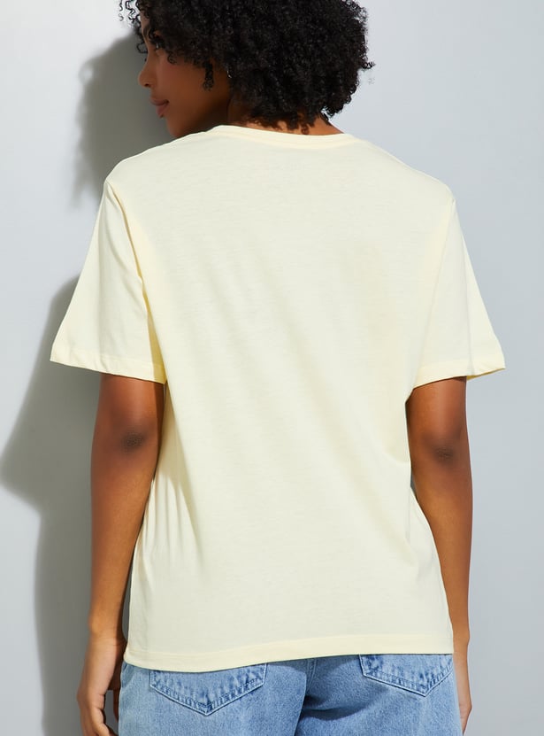 URB_N Women Printed Relaxed Fit T-shirt