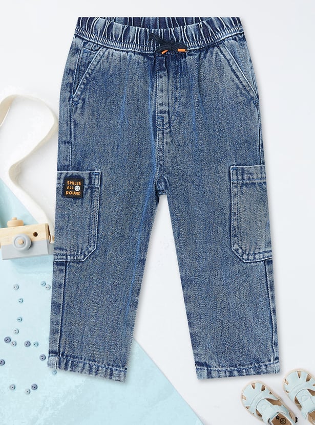 Boys Washed Slim Fit Jeans