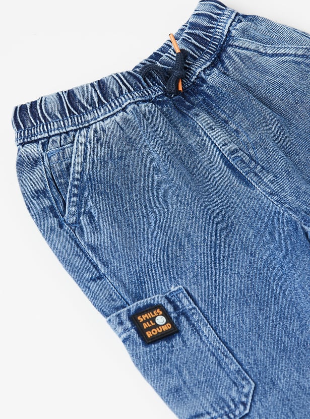 Boys Washed Slim Fit Jeans