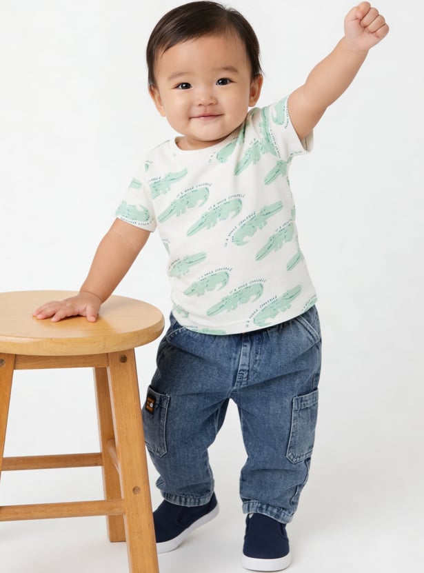 Boys Washed Slim Fit Jeans