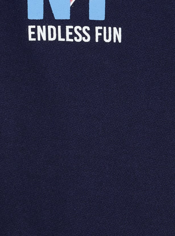 Boys Back Print Polo T-shirt