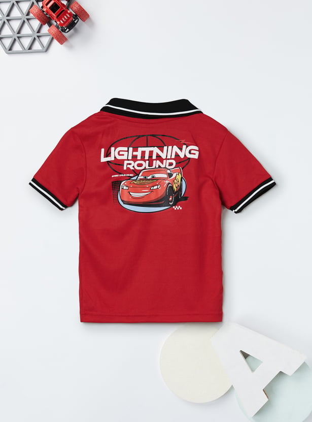 Boys Cars Character Print Shorts Set