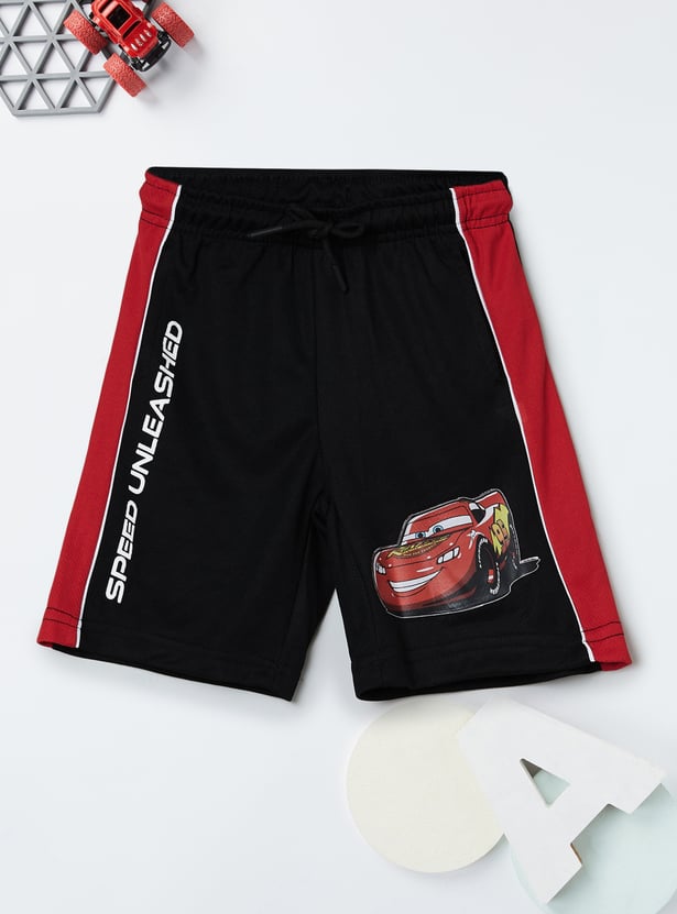 Boys Cars Character Print Shorts Set