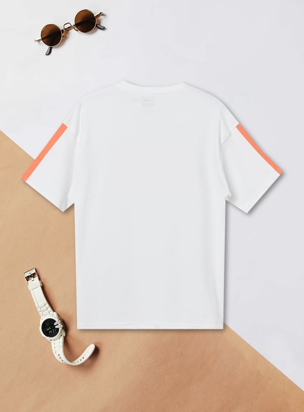 Boys Printed T-shirt with Shorts Set
