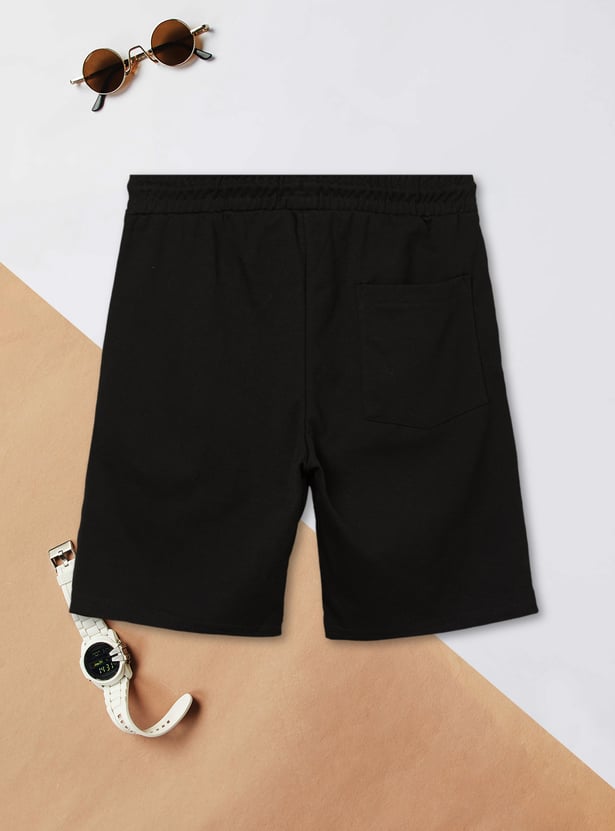 Boys Printed T-shirt with Shorts Set