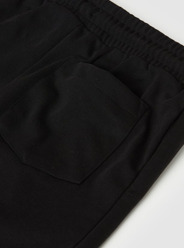 Boys Solid Shorts Set