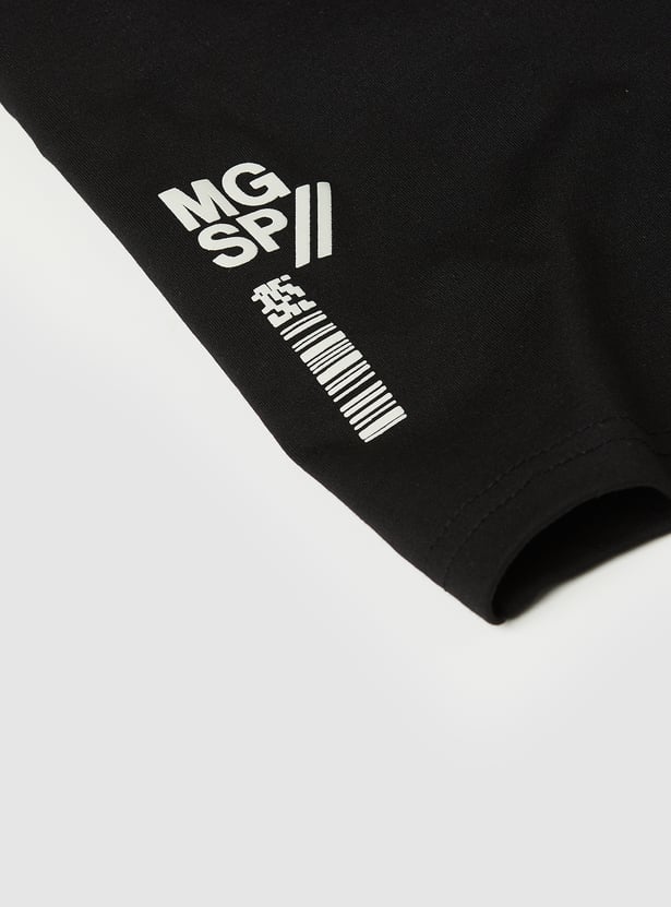 Boys Solid Shorts Set
