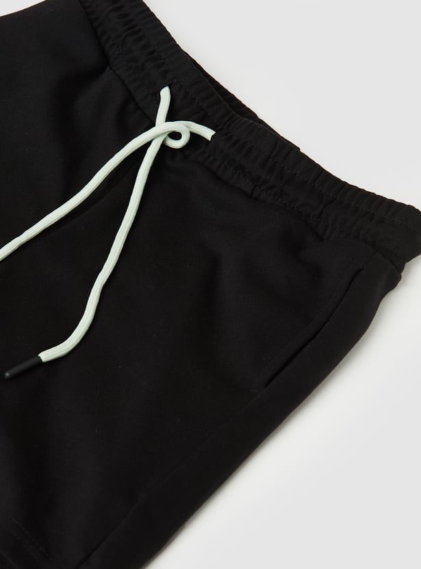 Boys Solid Shorts Set