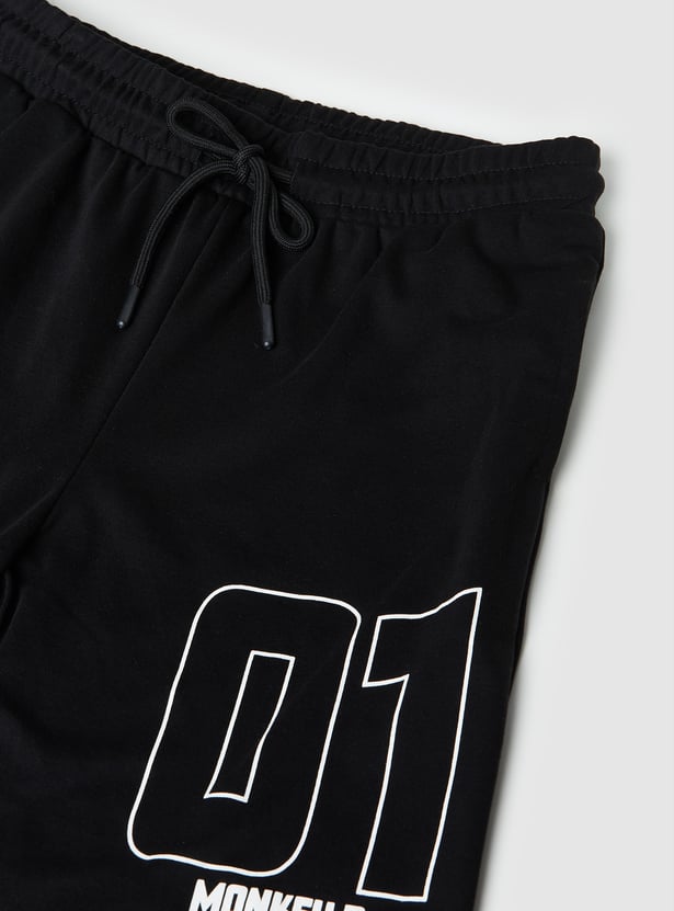 Boys One Piece Character Print Shorts Set