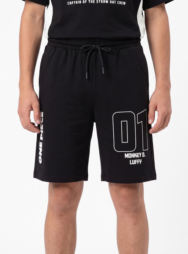 Boys One Piece Character Print Shorts Set