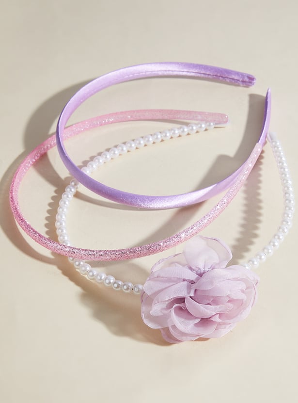 Girls Assorted Headbands - Pack of 3
