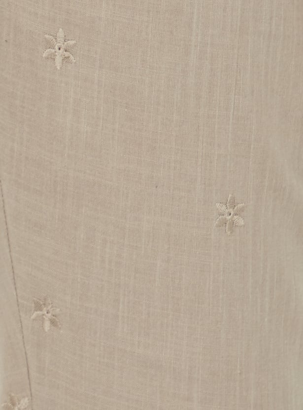 Women Embroidered Straight Pants