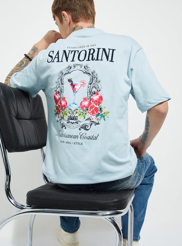 URB_N Men Graphic Print Oversized T-shirt