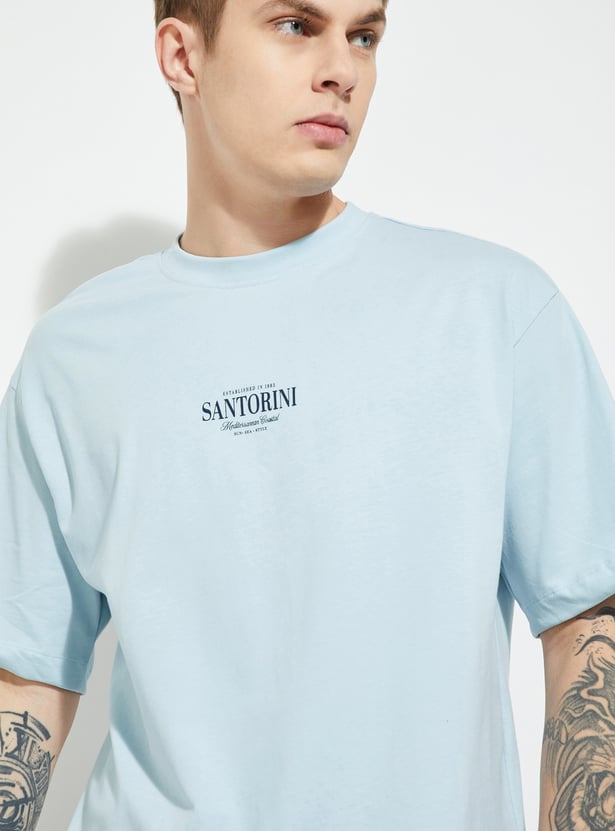 URB_N Men Graphic Print Oversized T-shirt