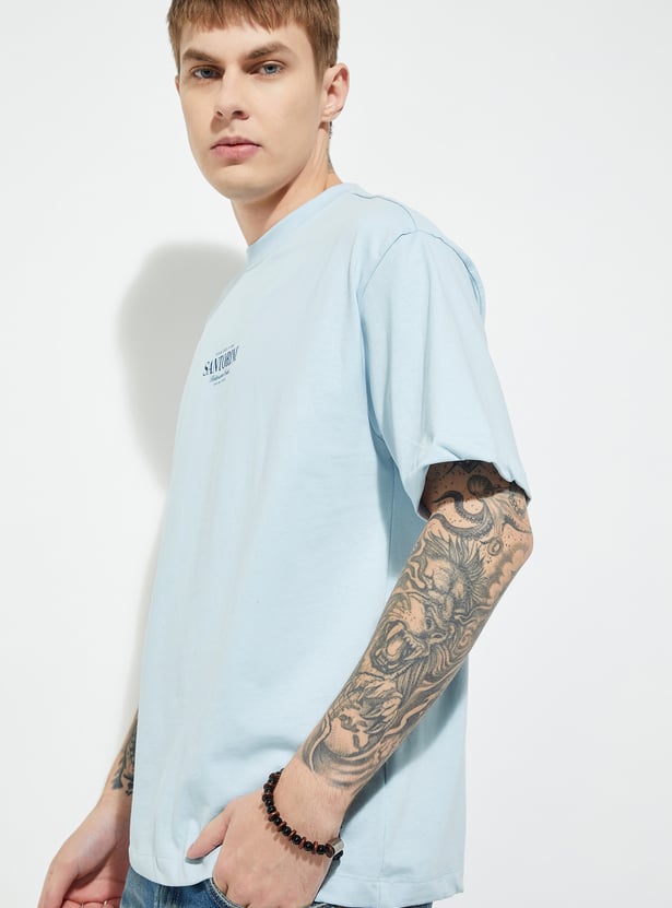 URB_N Men Graphic Print Oversized T-shirt