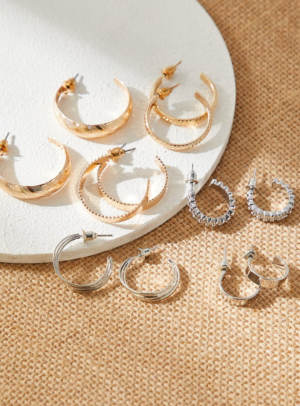 Women Minimal Earrings - Pack of 6