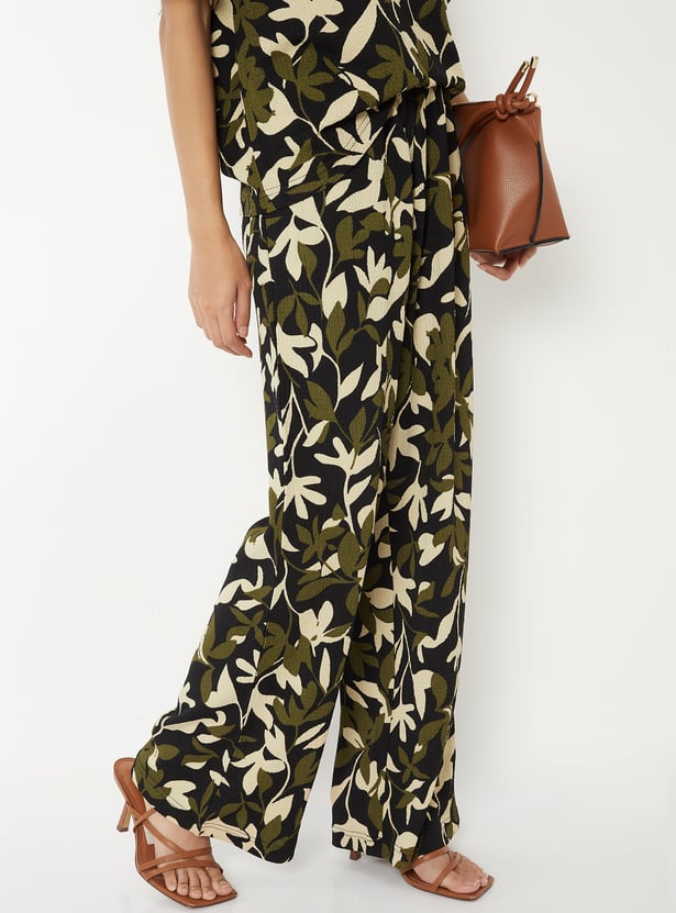Women Floral Print Trousers