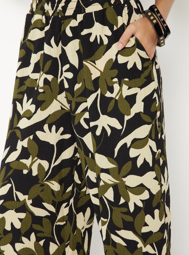 Women Floral Print Trousers
