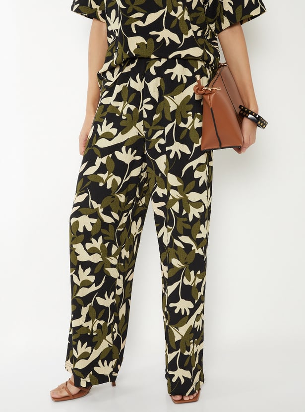 Women Floral Print Trousers