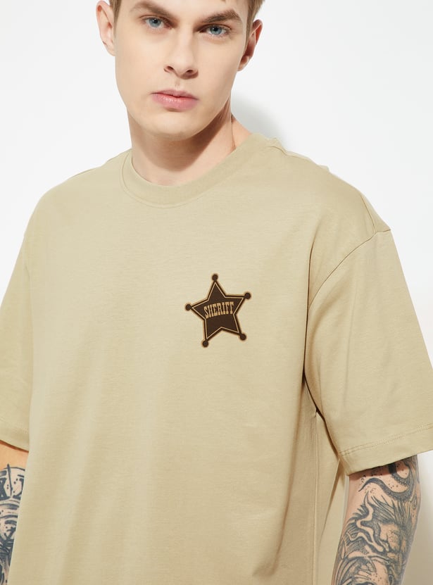 URB_N Men Toy Story Print Oversized T-Shirt