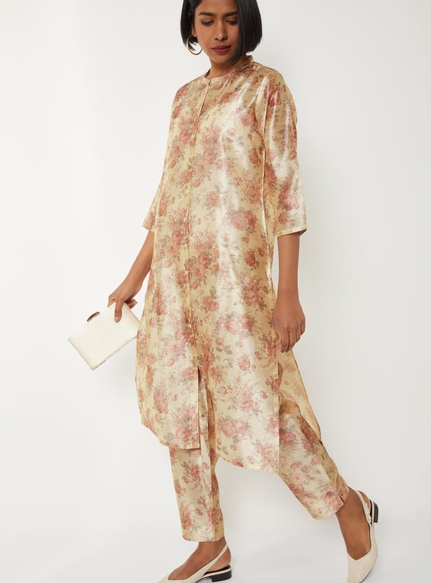 Women Floral Printed Straight Kurta Set