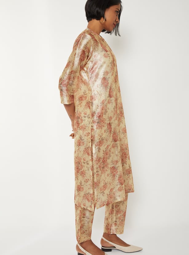 Women Floral Printed Straight Kurta Set