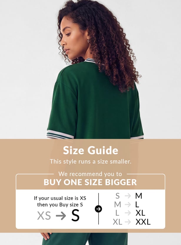 Women Printed Boxy Fit Sports T-shirt