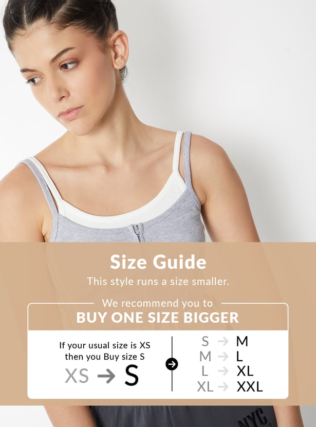 Women Typographic Print Athleisure Tank Top