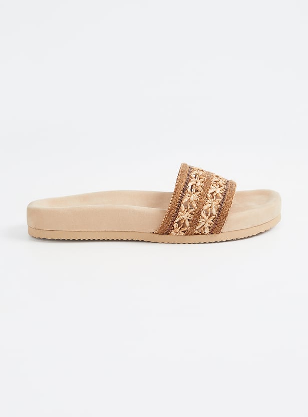 Women Woven Design Flats