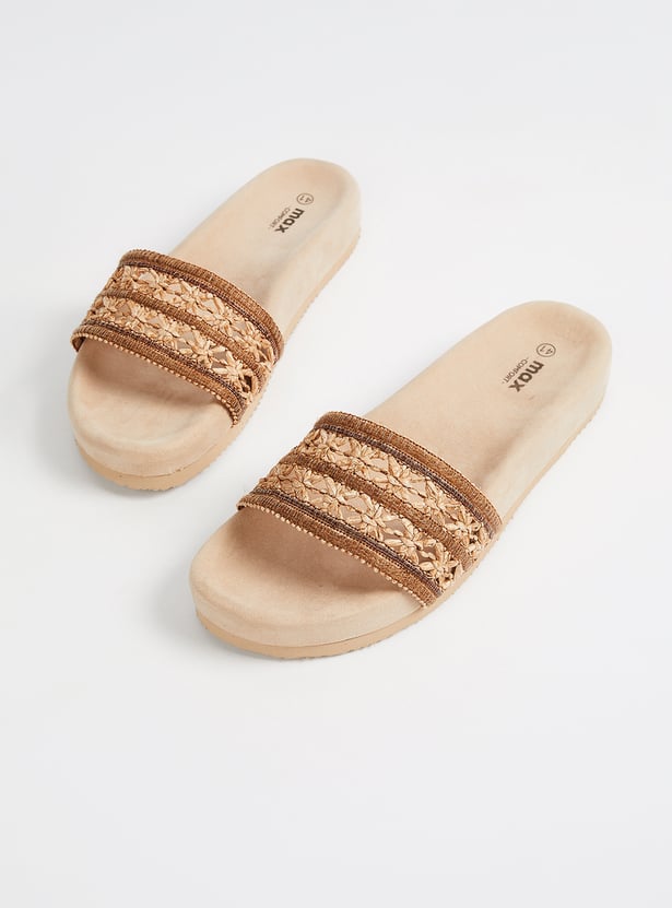 Women Woven Design Flats