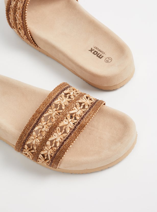 Women Woven Design Flats