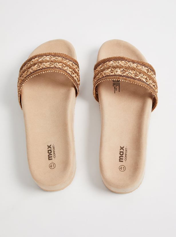 Women Woven Design Flats