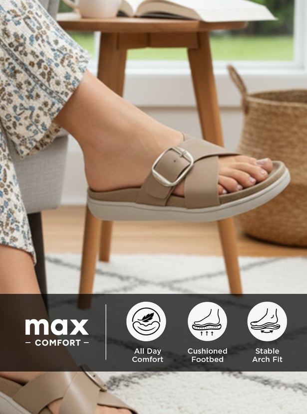 Women Cross Strap Flats