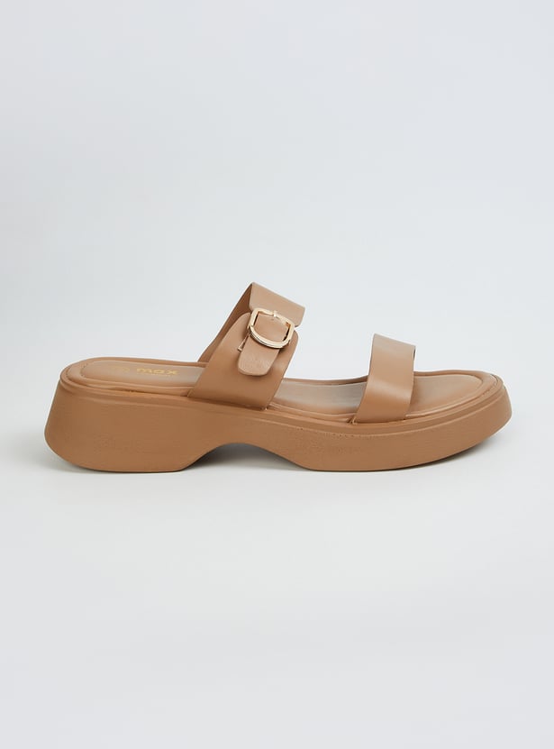 Women Double Strap Flats