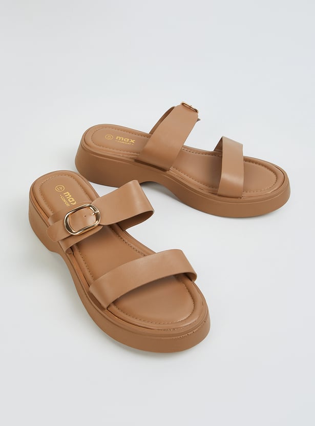 Women Double Strap Flats
