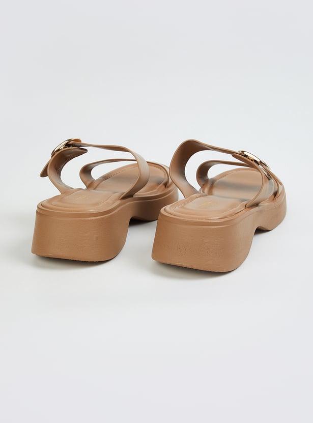 Women Double Strap Flats