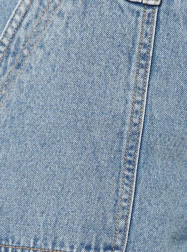 Women Washed Cargo Jeans