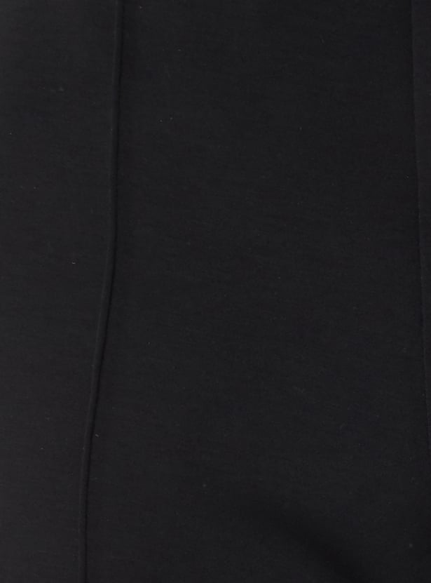 Women Solid Wide Leg Track Pants