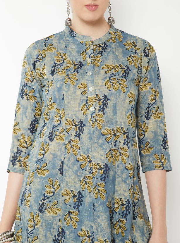 Women Floral Print A-line Kurta Set