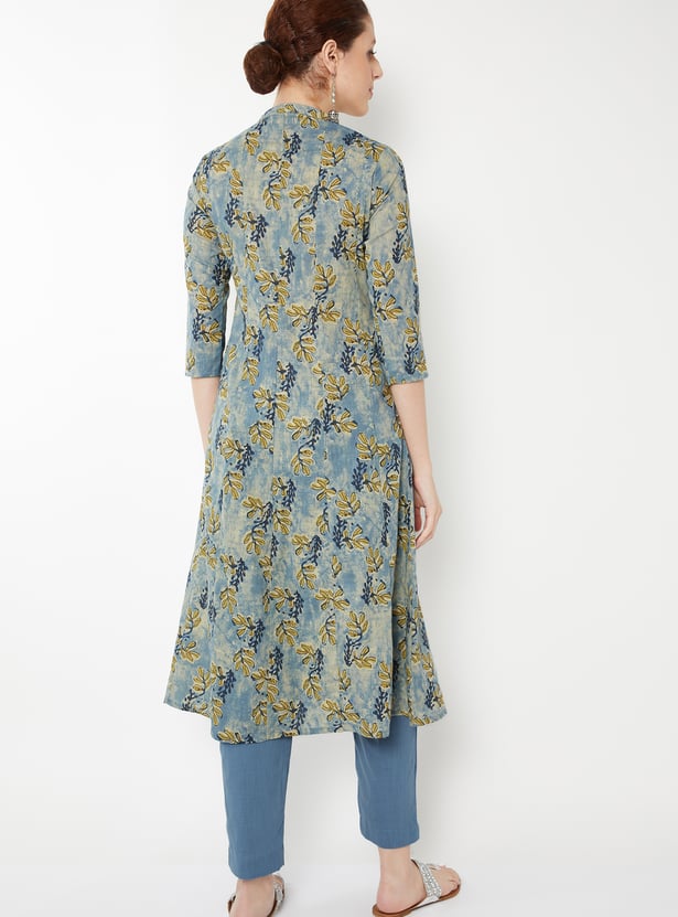 Women Floral Print A-line Kurta Set