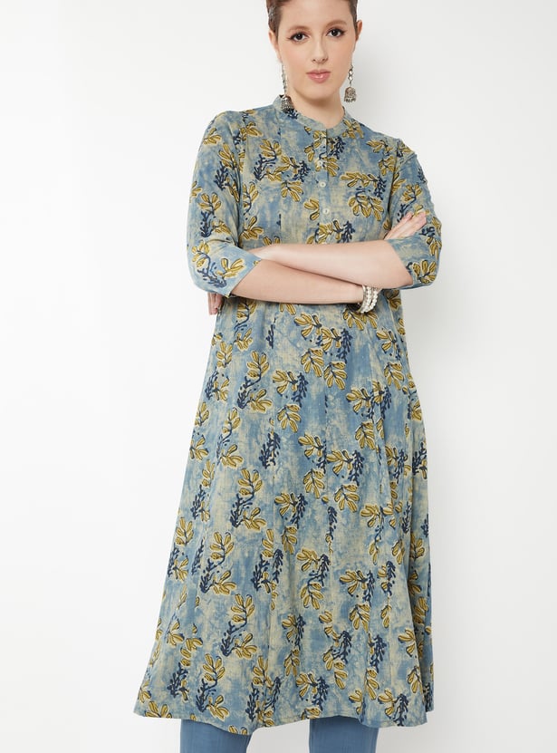 Women Floral Print A-line Kurta Set