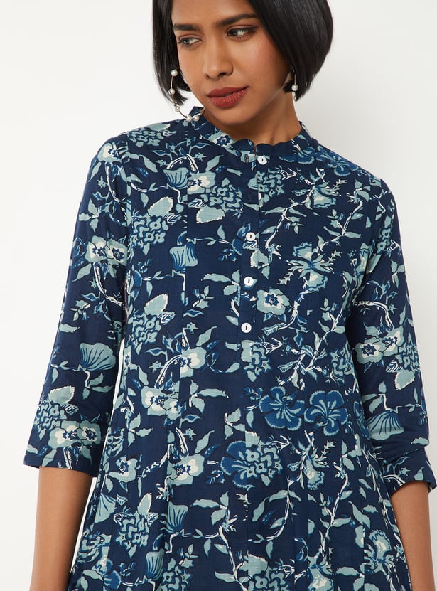 Women Floral Print A-line Kurta