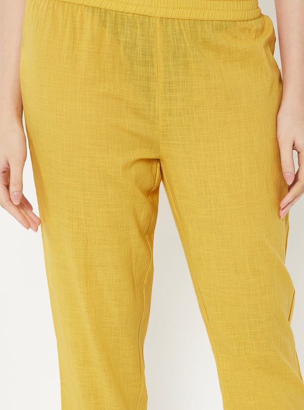 Women Embroidered Straight Kurta Set