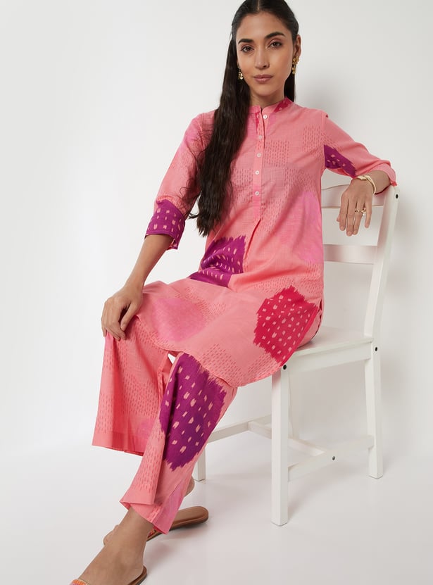 Women Printed Straight Kurta Set